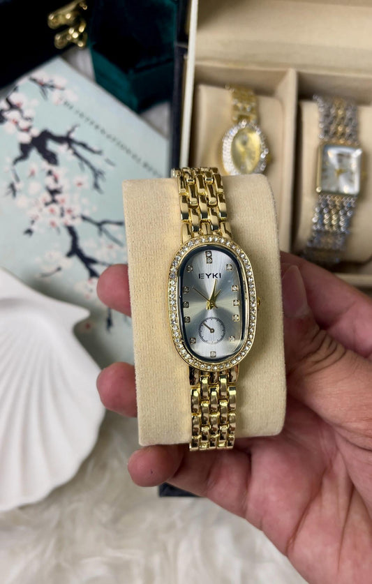 EYKI Oval Stainless Steel Watch