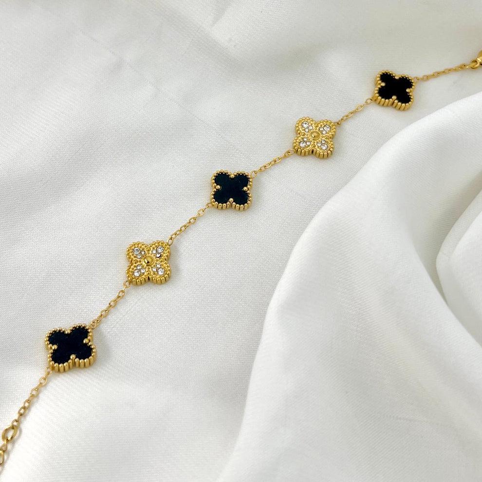Zirconia Clover  Bracelet